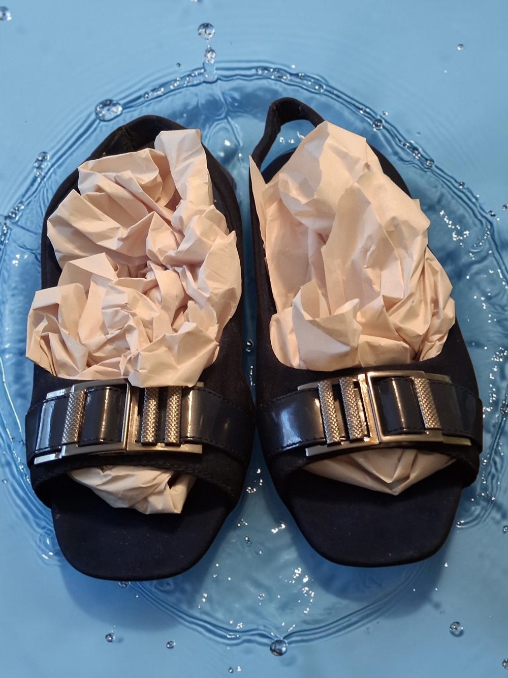 Anne Klein Sport slingback Low Wedge Decorative Buckle Womens Shoe Size 6 Work